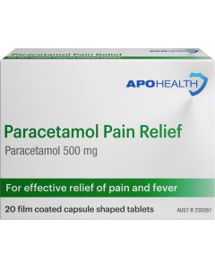 ApoHealth Paracetamol Pain Relief 20 Caplets