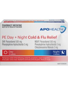 ApoHealth Cold & Flu PE Day & Night 24 Tablets