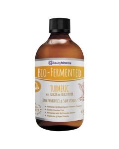 Henry Blooms Bio-Fermented Turmeric With Ginger And Black Peppera 500mL