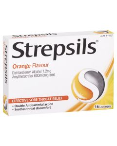 Strepsils Orange 16 Lozenges