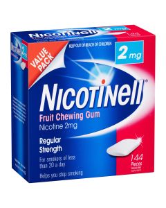 Nicotinell Gum Fruit 2mg 144 Pack