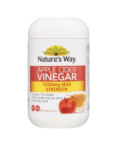 Nature's Way Apple Cider 1200mg Max Strength 90 Tablets