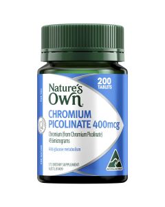Nature's Own Chromium Picolinate 400Mcg 200 Tablets