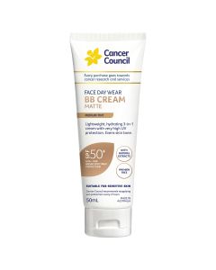 Cancer Council Face Day Wear BB Cream Matte SPF 50+ Medium Tint 50ml