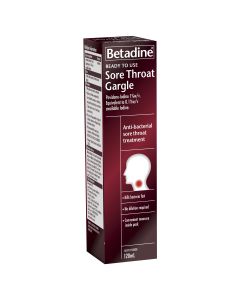 Betadine Ready to Use Sore Throat Gargle 120mL