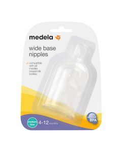 Medela Wide Base Teat Medium Flow 3 Pack