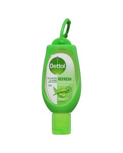 Dettol Healthy Touch Liquid Antibacterial Instant Hand Sanitiser Refresh Green Clip 50mL