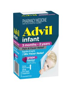 Advil Pain and Fever Relief Infant 3 Months - 2 Years Grape 40mL