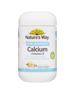 Nature's Way Adult Calcium + Vitamin D Vanilla 65 Vita Gummies