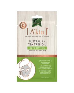 A'kin Australian Tea Tree Oil Detoxifying Face Sheet Mask 1 pack