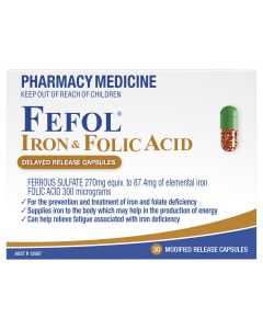 Fefol Iron & Folic Acid Capsules 30 Capsules