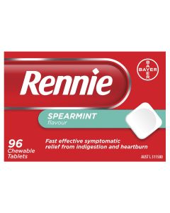 Rennie Indigestion & Heartburn Relief Chewable Tablets 96 Pack