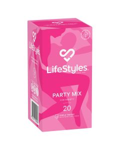 Lifestyles Party Mix Condoms 20 Pack