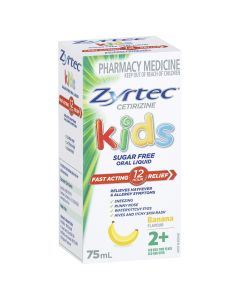 Zyrtec Kids Allergy & Hayfever Oral Liquid Banana 75mL