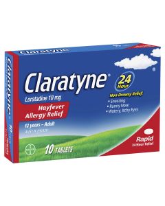 Claratyne Allergy Hayfever Relief Antihistamine Tablets 10 Pack