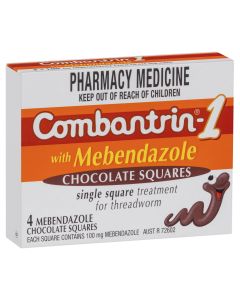 Combantrin -1 Threadworm Chocolate Squares 4 Pack 