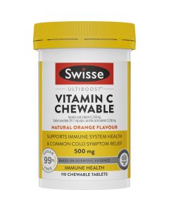 Swisse Ultiboost Vitamin C Chewable Natural Orange 110 Tablets