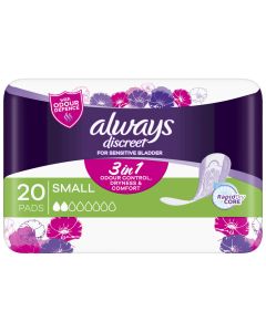 Always Discreet For Sensitive Bladder Small 20 Pads