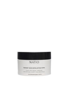 Natio Radiant Skin Exfoliating Wipes 30 Wipes