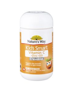 Nature's Way Kids Smart Vitamin C + Zinc + D3 75 Chewable Tablets