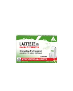 Lacteeze Double Strength 8 Chewable Caplets