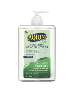 Aqium Aloe Antibacterial Hand Sanitiser 1L