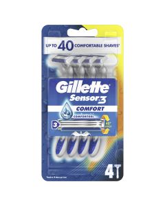 Gillette Sensor 3 Comfort 4 Disposable Razors