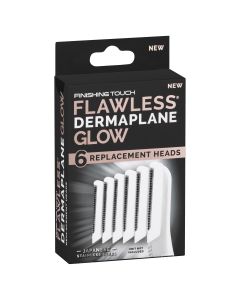 Flawless Finishing Touch Dermaplane Glow Replacement Heads 6 Pack