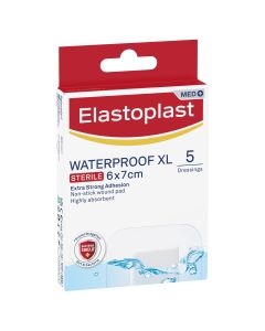 Elastoplast Waterproof Dressing XL 6x7cm 5 Pack