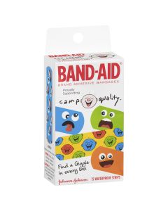 Band-Aid Camp Quality Waterproof Strips 15 Pack