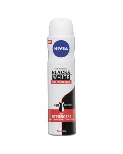 Nivea Deodorant Aerosol Black & White Max Protection 250ml