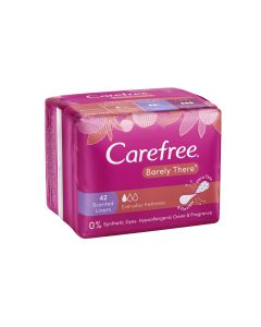 Carefree Barely There Shower Fresh Panty Liners 42 Pack