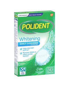 Polident Whitening Daily Cleanser 36 Tablets