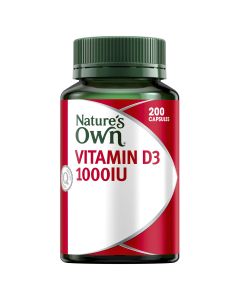 Nature's Own Vitamin D 1000Iu 200 Capsules