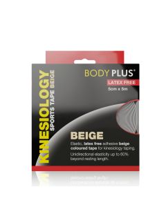 Body Plus Sport K-Tape Latex Free Biege 5cmx5m