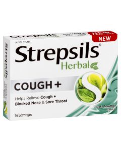 Strepsils Herbal Cough + Menthol 16 Lozenges