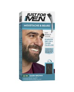 Just For Men Moustache & Beard Brush-In Colour Gel 44 Dark Brown