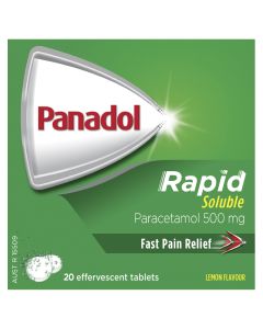 Panadol Rapid Soluble 500mg 20 Effervescent Tablets