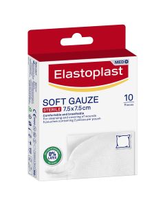 Elastoplast Soft Gauze Sterile 7.5cm x 7.5cm 10 Pack