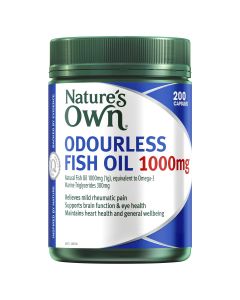 Nature's Own Odourless Fish Oil 1000Mg 200 Capsules