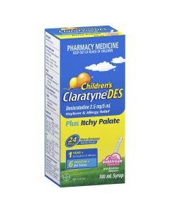 Claratyne Children's DES Hayfever & Allergy Relief Bubblegum Flavour Syrup 100ml