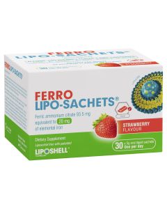 Lipo-Sachets Ferro Strawberry 5g 30 Sachets