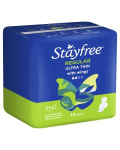 Stayfree Regular Ultra Thin With Wings 14 Pads