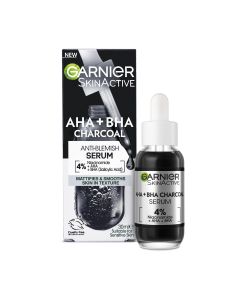 Garnier Pure Active AHA + BHA Charcoal Serum 30ml