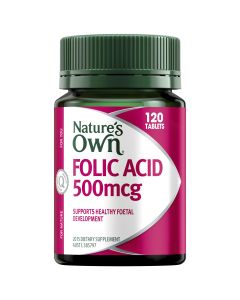 Nature's Own Folic Acid 500mcg 120 Tablets