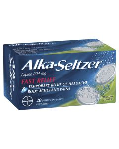Alka-Seltzer Lemon-Lime Effervescent Tablets 20 Pack