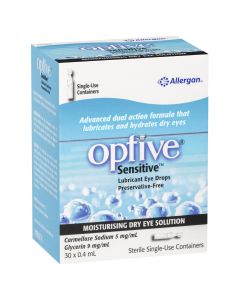 Optive Sensitive Lubricant Eye Drops 30 x 0.4 mL