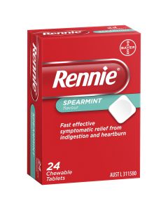 Rennie Indigestion & Heartburn Relief Chewable Tablets 24 Pack