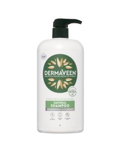 DermaVeen Oatmeal Shampoo for Dry, Flaky or Sensitive Scalps 1L