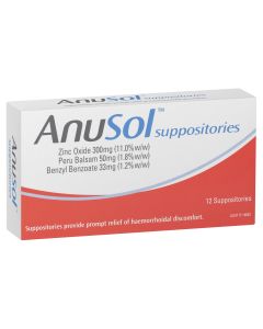 Anusol Suppositories 12 pack